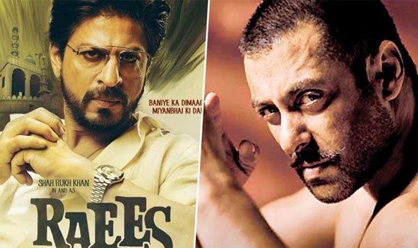 shah rukh khan,raees,salman khan,sulthan movie  బాలీవుడ్‌లో బిగ్‌ఫైట్‌కి తెరలేవనుంది..! 